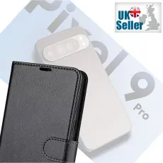 Shockproof Flip Leather Wallet Case for Google Pixel 9 Pro