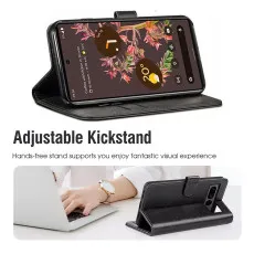 Shockproof Flip Leather Wallet Case for Google Pixel 9 Pro