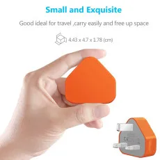1AMP Fast Speed Universal USB Wall Plug USB Charger Adapter (Orange)