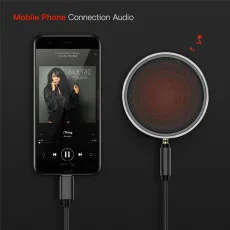 Type C to 3.5mm Aux Cable Male Audio Jack Nylon Cable Adapter For iPad/Samsung