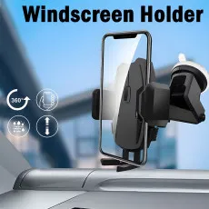 Universal Car Phone Holder Strong Grip Windscreen 360° Rotatable