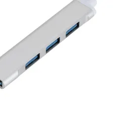 4 Port USB Hub 3.0 Splitter OTG Adapter Cable For Mac PC Laptop Phone UK