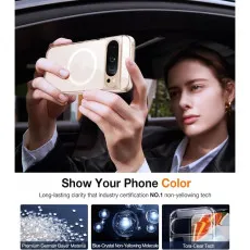 Shockproof Gel Case for Google Pixel 9 – Clear Silicone Phone Cover with MagSafe Compatibility