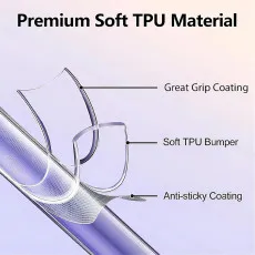 Huawei Pura 70 Ultra Clear TPU Case, Military-Grade Protection Cover