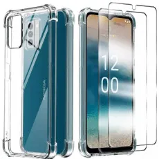 Nokia G42 5G case with 2 pack tempered glass