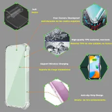 Clear TPU Case for Redmi Note 13 4G | Military-Grade Shockproof Protection | Soft Cover with Reinforced Corners