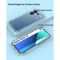Clear TPU Case for Redmi Note 13 4G | Military-Grade Shockproof Protection | Soft Cover with Reinforced Corners