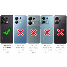 Protective Case for Xiaomi Redmi Note 13 5G Mobile Phone Folding Bag Book Cover Flip Case