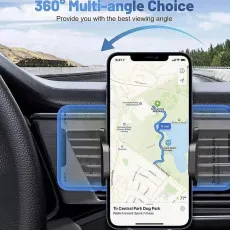 360° Universal In Car Air Vent Phone Holder Stand | Cradle Mount for GPS & Smartphones | Loadbasket