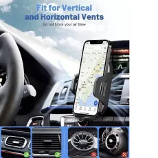 360° Universal In Car Air Vent Phone Holder Stand | Cradle Mount for GPS & Smartphones | Loadbasket
