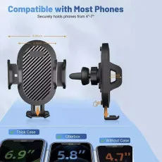 360° Universal In Car Air Vent Phone Holder Stand | Cradle Mount for GPS & Smartphones | Loadbasket