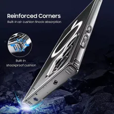 For Samsung Galaxy S23 Ultra Clear Case with MagSafe | Slim Magnetic Phone Cover | Shockproof Protection