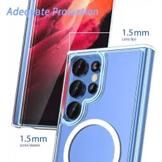 For Samsung Galaxy S23 Ultra Clear Case with MagSafe | Slim Magnetic Phone Cover | Shockproof Protection