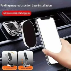 360° Rotating Universal Magnetic Car Phone Holder - Strong Dashboard Mount for iPhone, Samsung & More