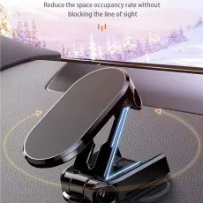 360° Rotating Universal Magnetic Car Phone Holder - Strong Dashboard Mount for iPhone, Samsung & More
