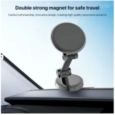 Versatile 360° Magnetic Car Phone Holder - Secure Dashboard & Windscreen Mount for Hands-Free Driving