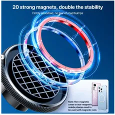 Versatile 360° Magnetic Car Phone Holder - Secure Dashboard & Windscreen Mount for Hands-Free Driving