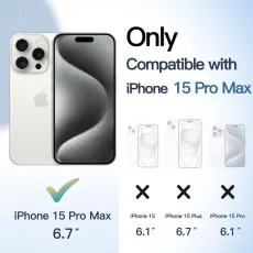 Translucent Matte Magnetic Case for iPhone 14 Pro 6.1-Inch - Slim Shockproof MagSafe Compatible Phone Cover (White)