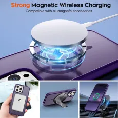 Strong Magnetic iPhone 15 Pro Max Case, MagSafe Compatible Sleek Style Wireless Charging | UK