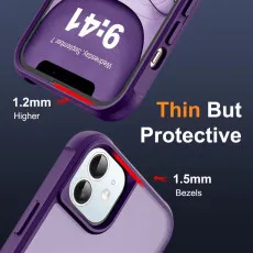 For iPhone 11 Purple MagSafe Ring Case – Ultimate Shockproof Defense