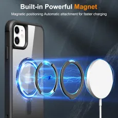 iPhone 12 Magnetic Ring Holder Case 360° Swivel Shockproof | MagSafe Compatible