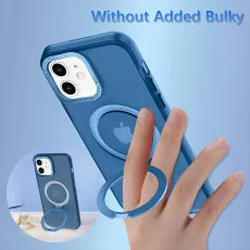 iPhone 11 MagSafe Blue Case – Durable with Ring Stand