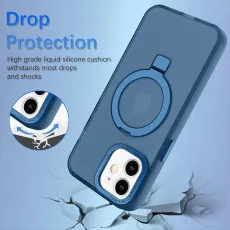 iPhone 11 MagSafe Blue Case – Durable with Ring Stand