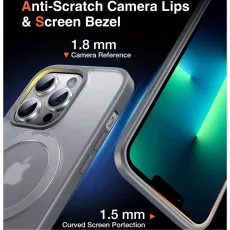 For iPhone 14 Pro Ring MagSafe Case - Grey | Secure & Stylish