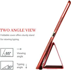 iPad Pro 9.7 Smart Case 4th Generation (2016) A1675, A1674, A1673 Smart Magnetic Stand Case Cover with Automatic Wake/Sleep (Gold)