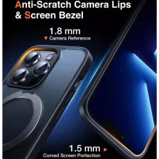 iPhone 16 Pro Case with MagSafe - 360° Spin Ring Holder & Protective