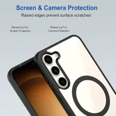 Magnetic Case for Samsung Galaxy S23 Plus with MagSafe Compatibility in Black