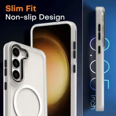 Phone Case For Samsung Galaxy S23 Plus With MagSafe-Compatible in White