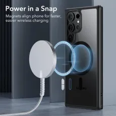 Samsung Galaxy S23 Ultra MagSafe Phone Case with Military-Grade Protection, Black