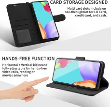 Samsung A04 Case (2022) Leather Magnetic Flip Stand Wallet Book Cover