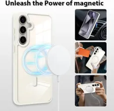 White MagSafe case for seamless wireless charging.