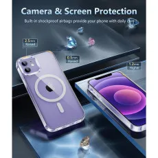 iPhone 12 Clear Case: Magnetic, Shockproof, Anti-Yellowing, Military Grade Protection | Loadbasket