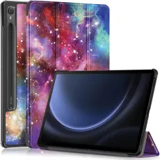 Samsung Galaxy Tab S9 Ultra case with Galaxy design and smart stand.