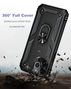iPhone 14 Pro Ring Case Shockproof Ring Stand Rugged Armor Cover
