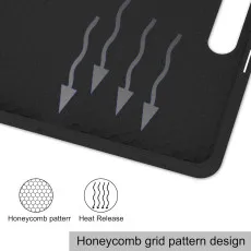 Black book stand case for Samsung Tab S10 Plus with easy access to ports