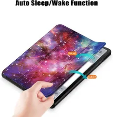 Samsung Galaxy S8 Plus Tablet Smart Case Galaxy Desing with Foldable Book Stand & Full Protection