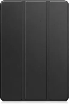 Close-up of the sleek black design of the tablet case.