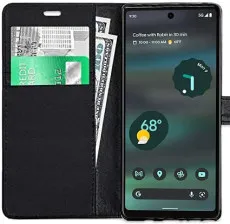 Leather Case For Google Pixel 6a (2022) Flip Stand Wallet Cover