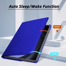 Stylish Navy Blue 360° Stand Cover for Samsung Galaxy Tab S9 sleep and wake up Quality