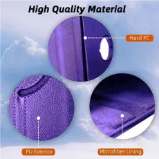 Bold Purple Samsung Galaxy S9 Tab Case with 360° Rotating Stand