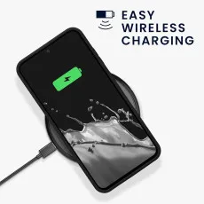 Soft TPU Silicone Samsung Galaxy S25 Plus Case– Anti-Fingerprint Black Protection