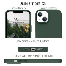 Liquid Silicone Soft Gel iPhone 15 Plus Case - Slim Fit, Shockproof Cover | Loadbasket UK
