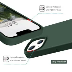 Liquid Silicone Soft Gel iPhone 15 Plus Case - Slim Fit, Shockproof Cover | Loadbasket UK