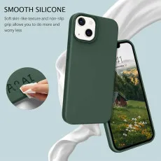 Liquid Silicone Soft Gel iPhone 15 Plus Case - Slim Fit, Shockproof Cover | Loadbasket UK