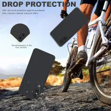 Protection for screen and camera on Samsung Galaxy A06 case.