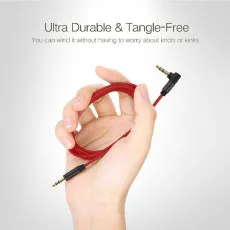 Audio Aux Cable 1M VD 3.5mm To 3.5mm Stable Transmission For Smooth Music Play